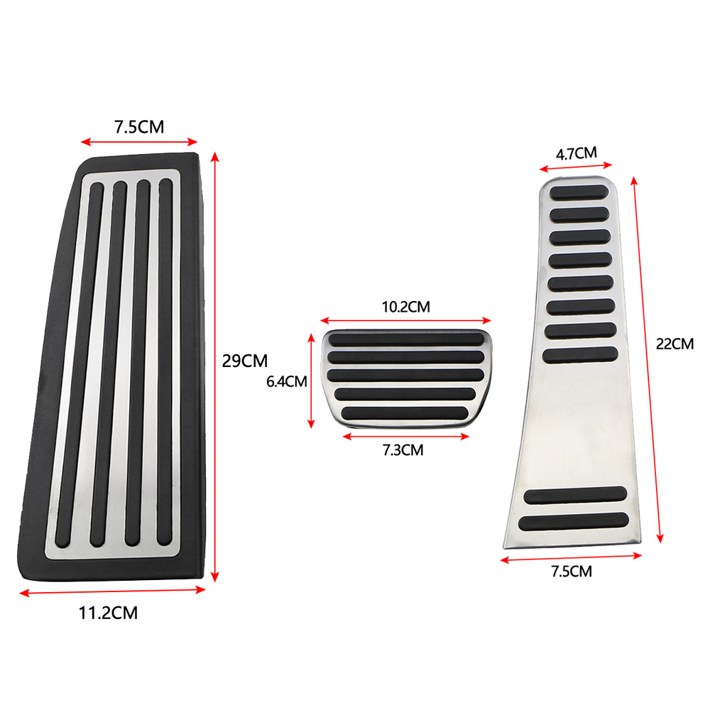 Suitable for Volvo 17-21 Xc60 Accelerator Pedal Interior Anti-Slip Accelerator Brake Pedal Stainless Steel