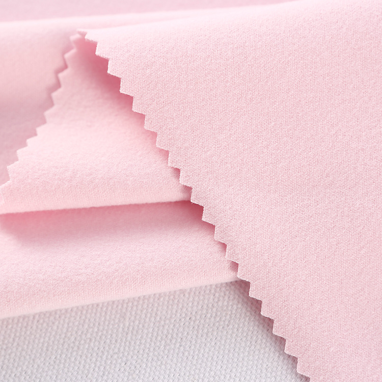 厂家新款抓毛双面德绒 无痕纤维针织布料 春夏自发热布现货供应