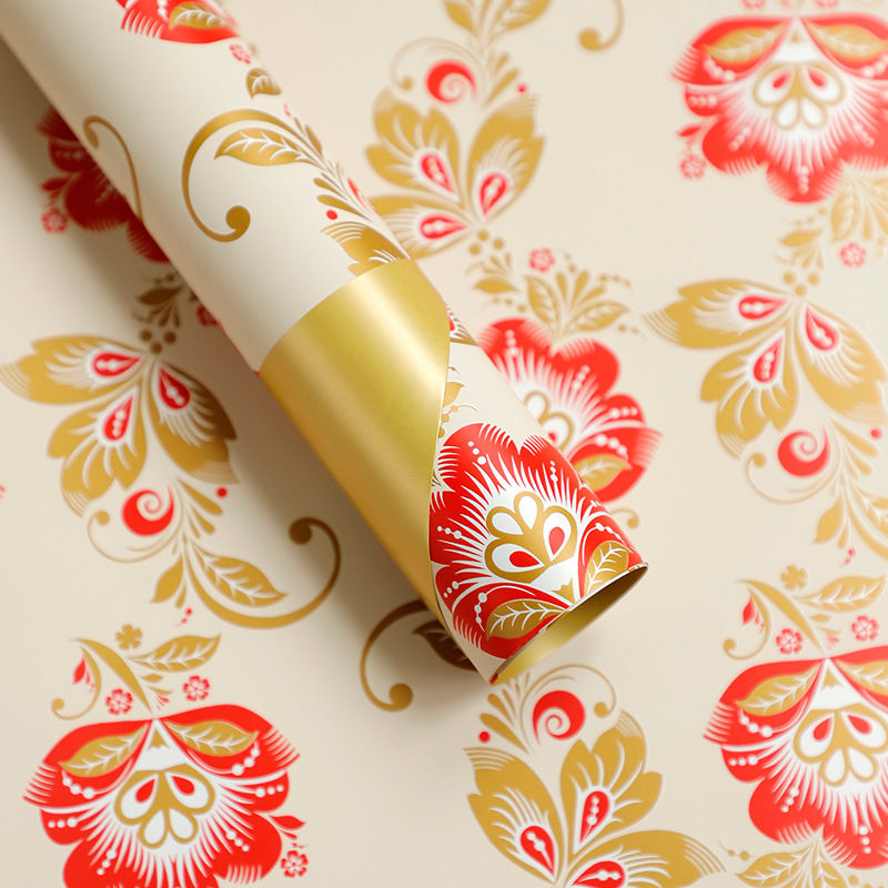 Huaxi Yiyin flor serie de flores estilo coreano ramo de flores papel de embalaje florista transfronteriza ramo de flores papel de embalaje comercio exterior al por mayor