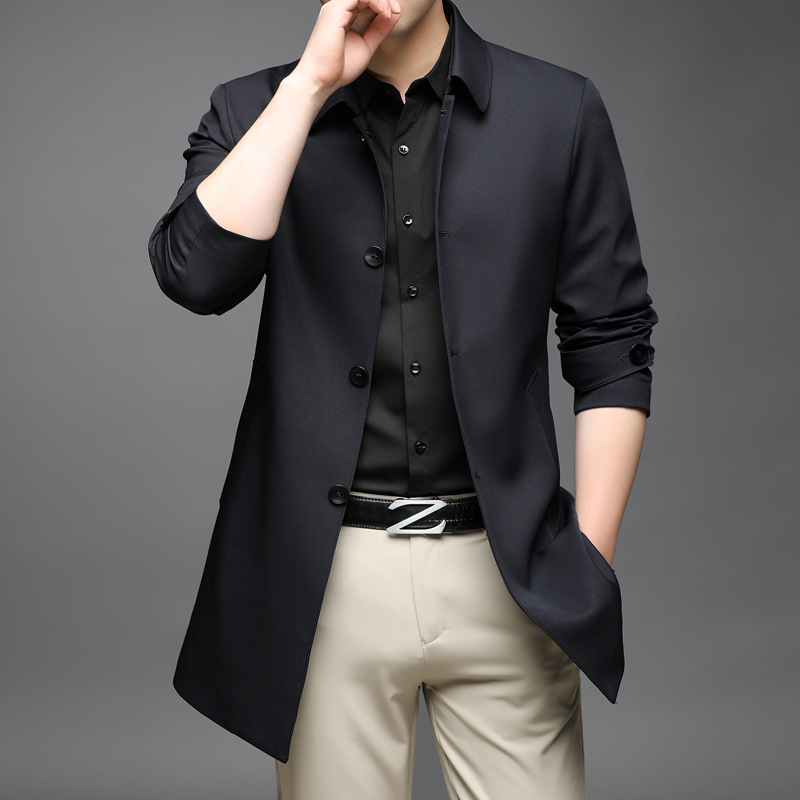 Autumn long trench coat