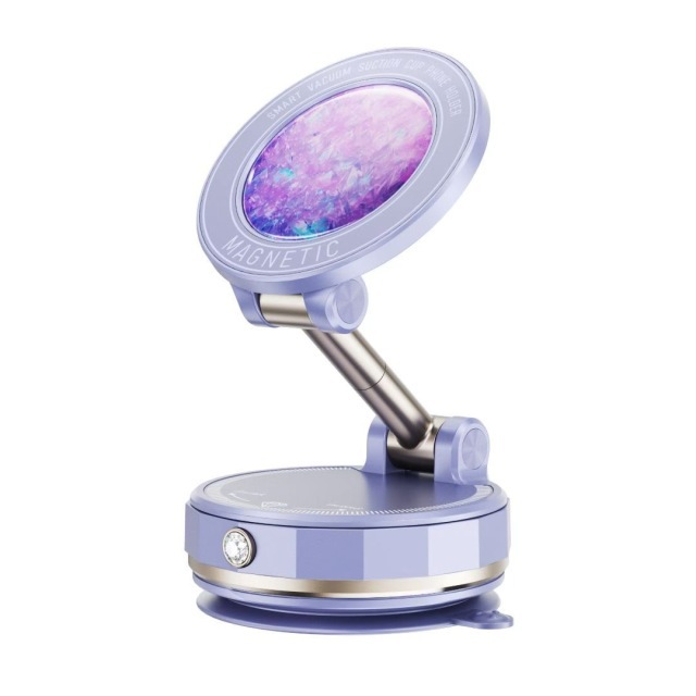 D1 soporte de succión magnética de vacío ventosa de control central de automóvil soporte de teléfono móvil plegable giratorio soporte de teléfono móvil montado en automóvil