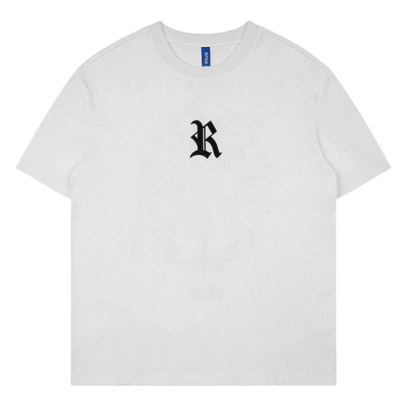 Ropa de hombre RFSD | Camiseta de manga corta con estampado de Ángel 2023 Verano nueva marca de moda suelta Calle algodón de manga corta hombres y mujeres