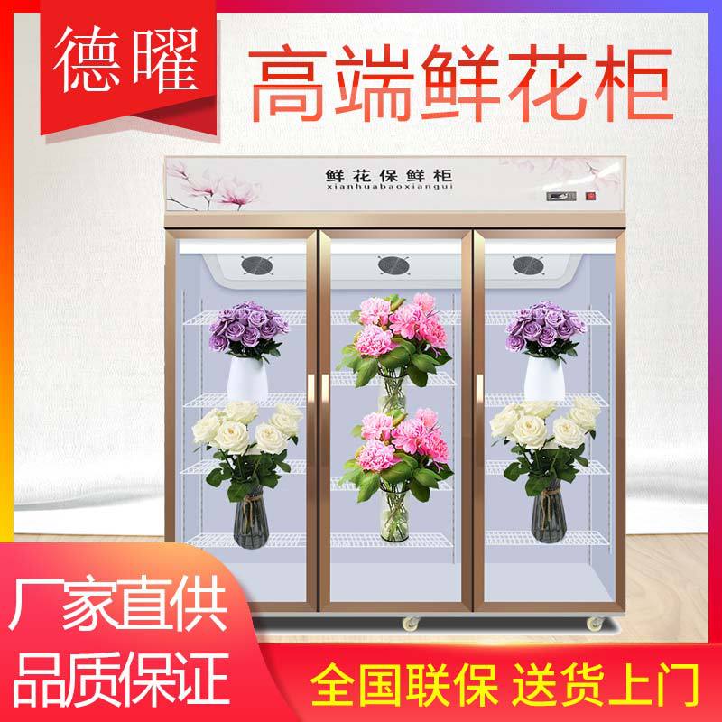 鲜花柜冷藏柜保鲜柜展示柜鲜花冷藏商用陈列冰箱两门鲜花柜展示柜