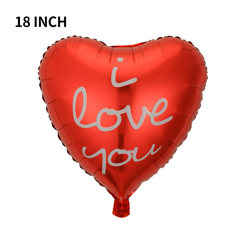Globo de película de aluminio de amor occidental de 18 pulgadas LOVE Tanabata Día de San Valentín Boda Boda Confesión romántica Diseño de globo image 15