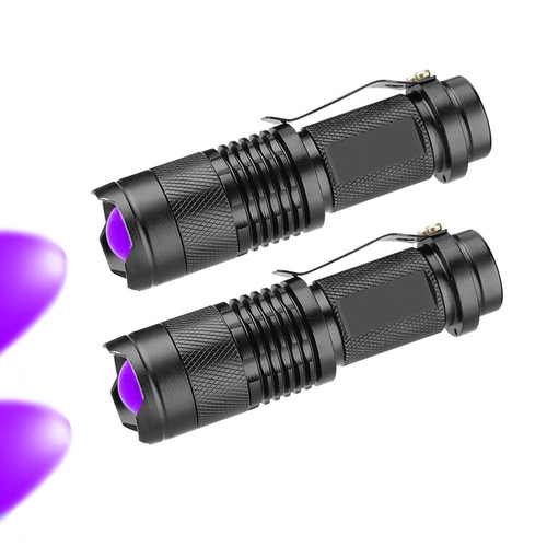 Flashlight 395nm banknote detection lamp 365 fluorescent detection lamp portable multi-functional purple light purple light flashlight