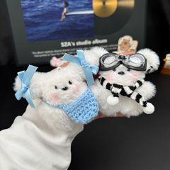新型イギリスNR飛行ウサギぬいぐるみぬいぐるみかわいいパイロットの子犬のキーホルダー卸売りプレゼント