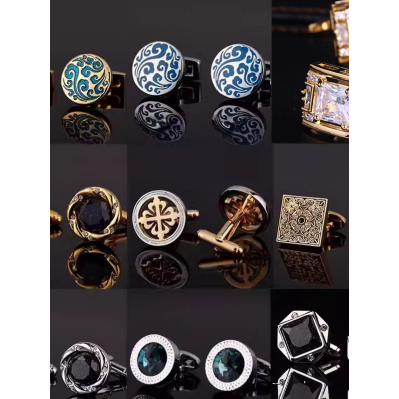 法式衬衫袖扣袖钉男士袖口钉 商务法式扣男女款高端礼盒装默认项