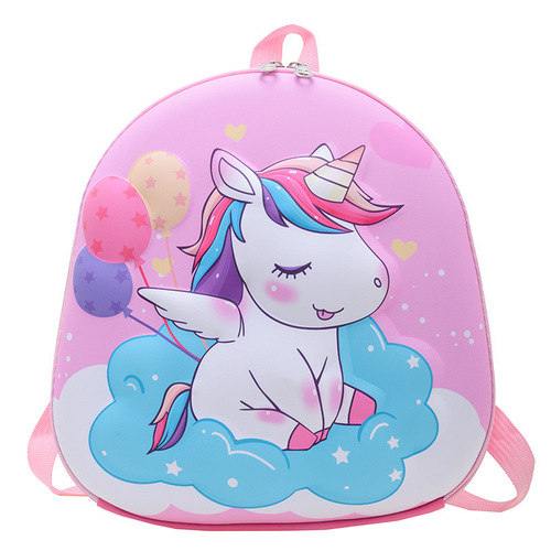 Cartoon Eggshell School Bag Children's Lightweight Baby Backpack Girl Unicorn Dinosaur Boy Backpack Traveling