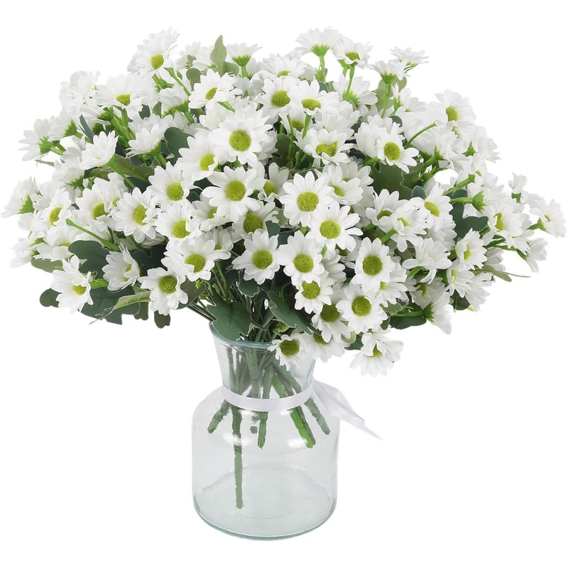 洋甘菊婚庆仿真花花束欧式小雏菊花高档假花束装饰典礼花艺|undefined