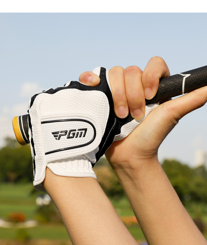 Găng tay golf PGM nam chất liệu PU kết hợp Lycra chống mài mòn, thoáng khí, có Velcro — [XS:15-18 yard] Thích hợp cho trẻ em/nữ chi tiết 42