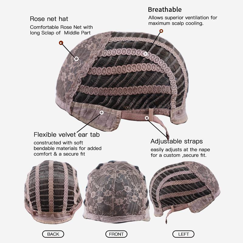 Szintetikus paróka hosszú göndör haj kémiai szál magas hőmérsékletű selyem természetes ívelt vízfodrozódás_voghion.com