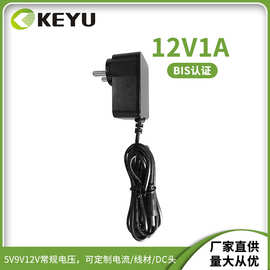 12V1A电源适配器5V2A印度规BIS认证电源定制 开关电源适配器厂家