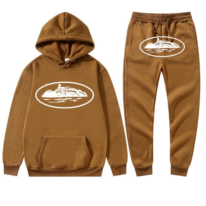 Europa y América Clint419 diablo prisión patrón de impresión de los hombres y las mujeres mismo suéter más traje de terciopelo al por mayor suelta nueva