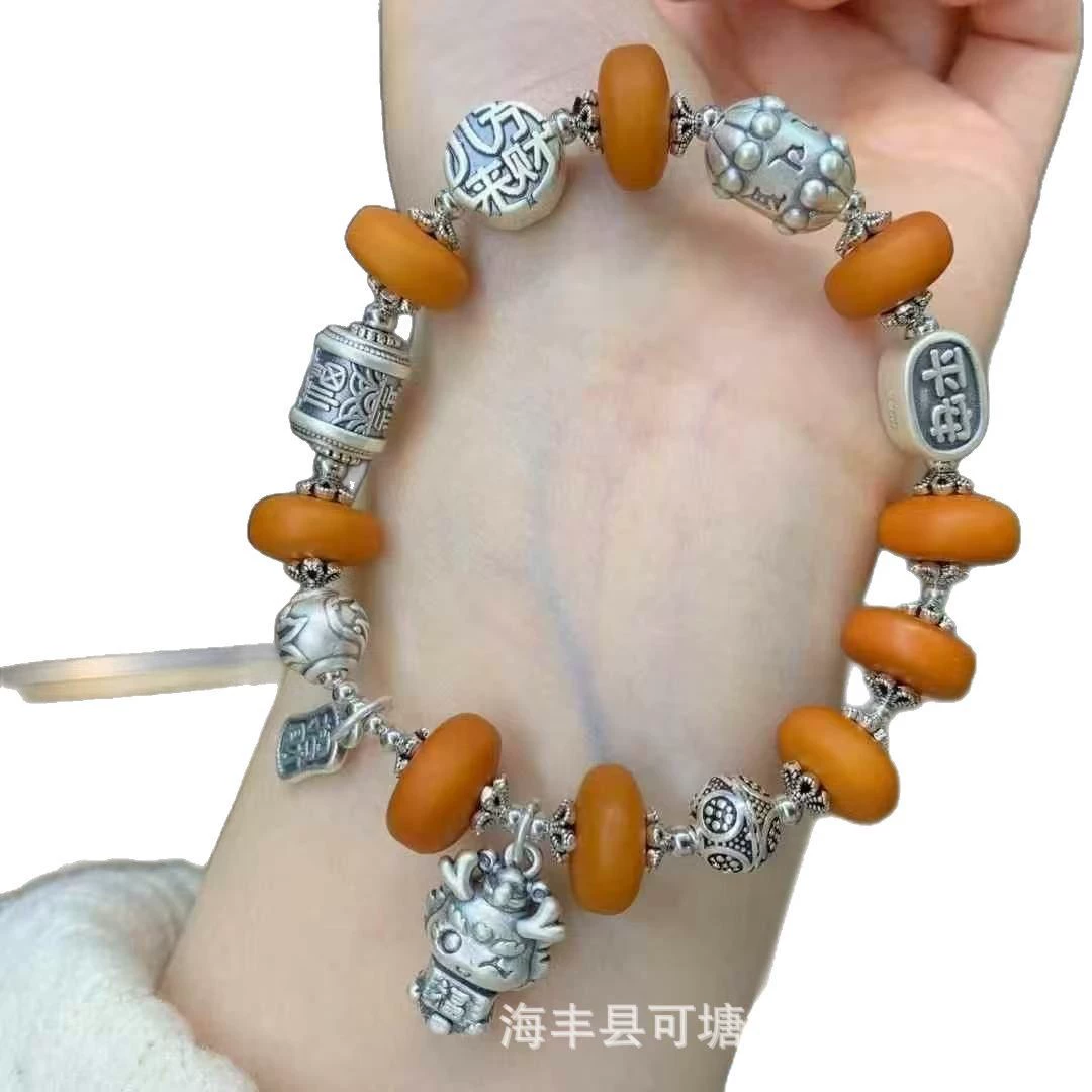 Ретро браслет wax agate, качественные аксессуары