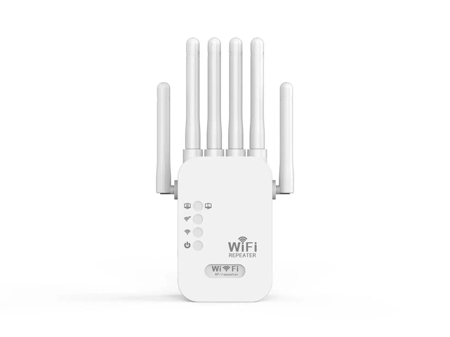 Усилитель сигнала WiFi 4-антенный, 300 м, двойной порт, режим AP/ретранслятор, крепкие внешние антенны
