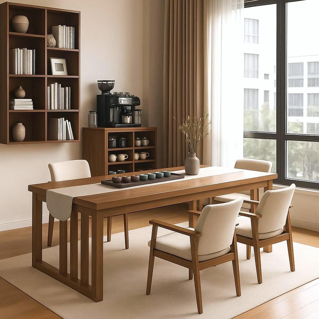 Mesa de té 2026 nueva mesa de té doméstica de alta gama, mesa de té de sala de estar, mesa de escritorio, combinación de mesa de té y silla de oficina
