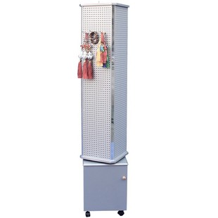 Aluminum-Plastic Panel Desktop Floor-Standing Cabinet Hole Board Jewelry Hardware Tool Storage Rotating Display Storage Hanging Board Wholesale