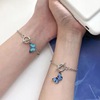 Brand blue bracelet, jewelry for beloved, internet celebrity, Korean style