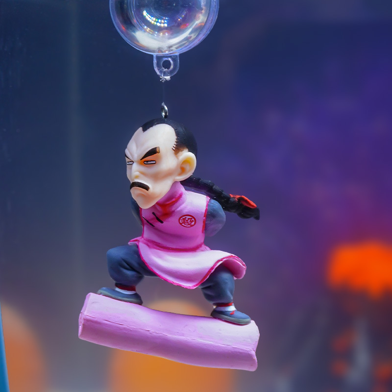 Wukong micro paisaje pequeño cilindro paisaje azul gordo dibujos animados Diver flotante Tanque de peces decoración de paisaje anime Dragon Ball