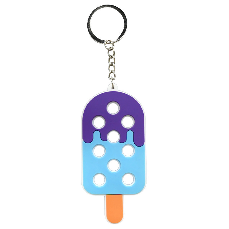 Hole Hole Colgante de llaver PVC pegamento blando DIY colgante de bolsas escolares colgante Amazon decoración regalos al por mayor stock image 29