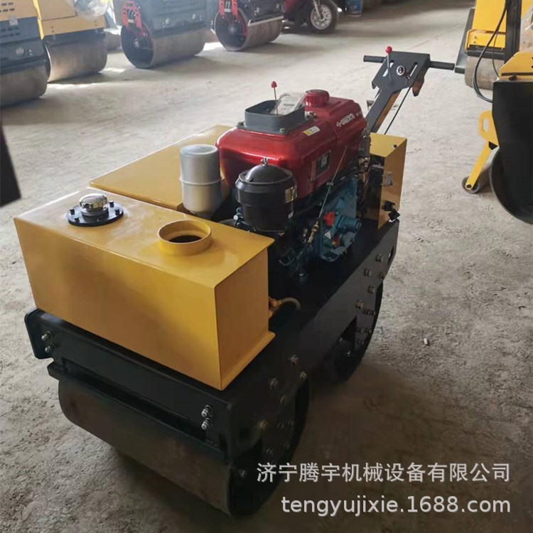 供应腾宇牌1吨全液压双钢轮震动压路机 混凝土压实机沥青压路机价