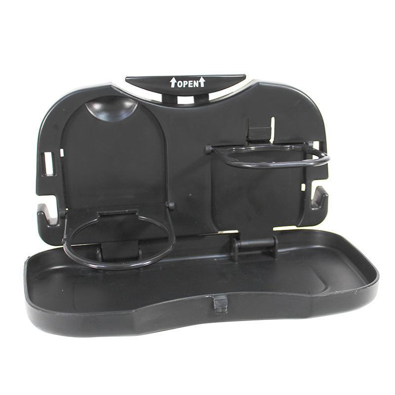 Cross-Border Amazon Best-Selling Car Dinner Plate Multi-Functional Foldable Dining Table Drink Holder Cup Holder Car Seat Back Storage Tray