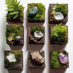 晶石苔藓冰箱帖标本伴手礼家居墙面装饰品ins风旅游纪念果实diy