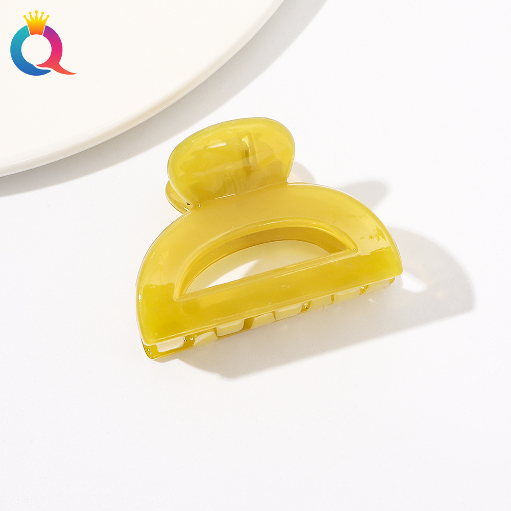 Qiyue jalea coreana pequeña horquilla clip lateral Cabeza trasera updo clip de pelo tamaño pequeño flequillo clip accesorios para el cabello tocado al por mayor