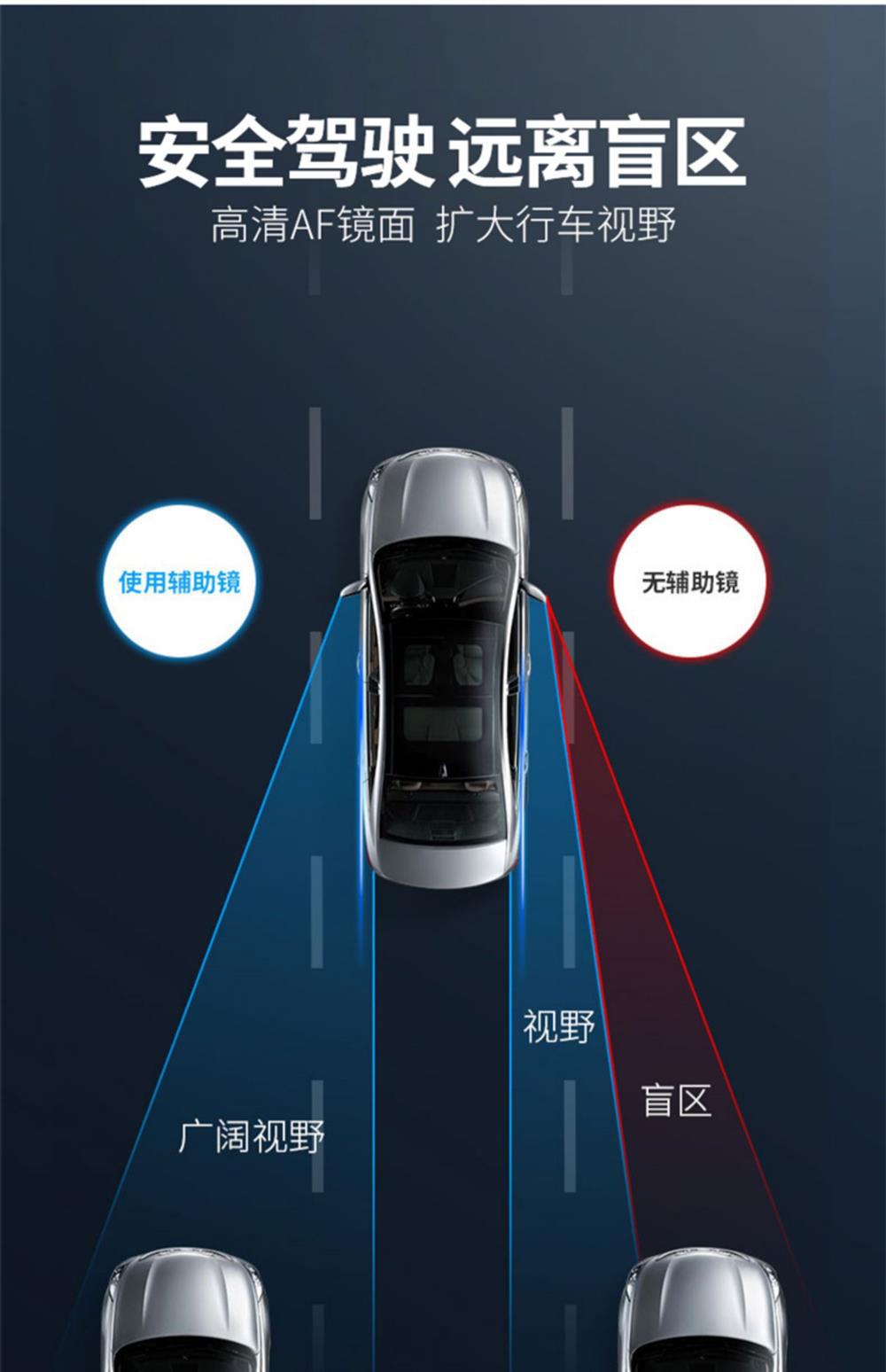 2025 New Rearview Mirror Small Round Mirror Ultra-Clear Vacuum Suction Car Reversing Artifact Auxiliary Blind Spot 360 Wholesale