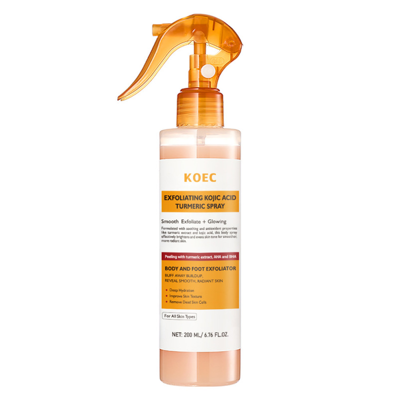 KOEC跨境姜黄曲酸去角质身体喷雾200g Kojic Acid Turmeric Spray|undefined