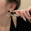 Advanced universal trend earrings from pearl, simple and elegant design, high-quality style, bright catchy style