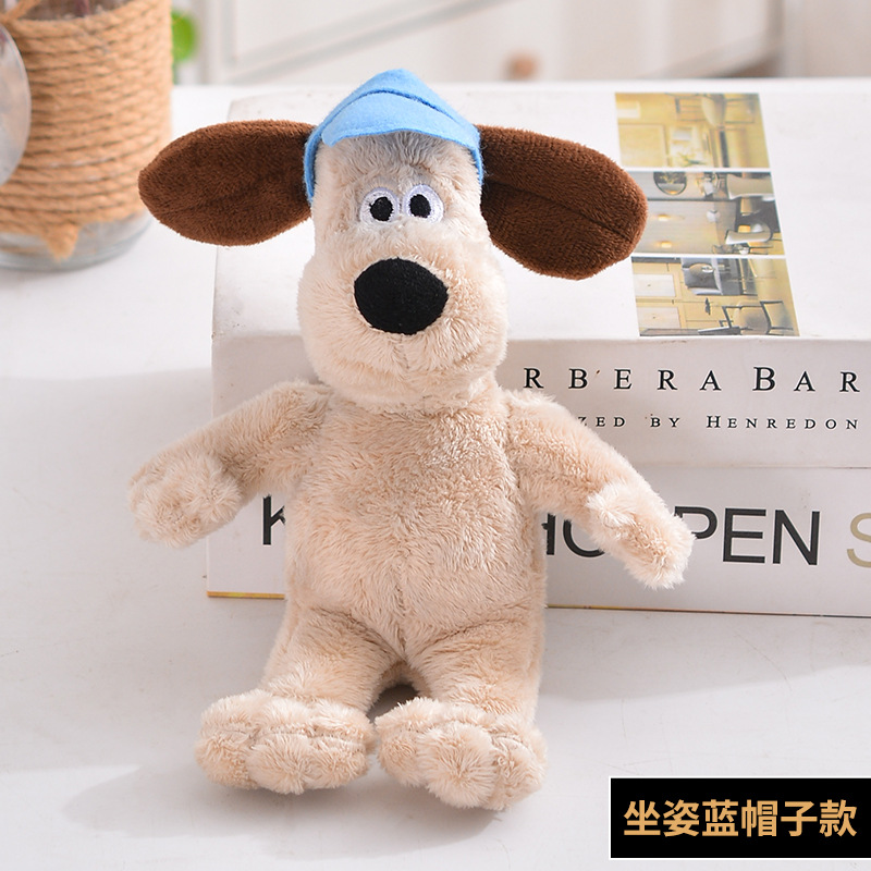 Большая вожаковая собака в синей шляпе