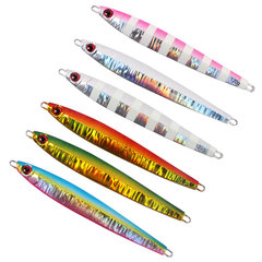 80g-200g cod iron plate deep sea fishing metal lead fishing outdoor casting lure with hook mackerel lure