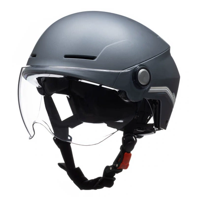 New National Standard wild horse Motosiklet kaskı (dəbilqə) - piachin-gray-with-short-transparent
