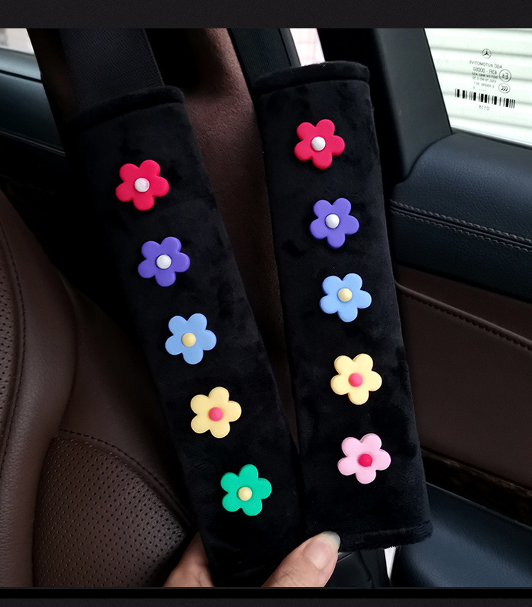 Fleece Parent-Child Outfit/Three-Piece Set Car Child Seat Belt Adjuster Baby Shoulder Protector Accessories Limiter Shoulder