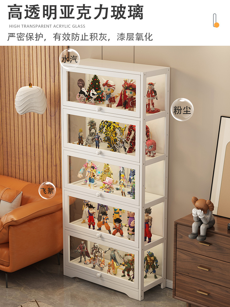 Estantería estante de almacenamiento de piso moderno minimalista hogar niños estudiante armario escritorio multi-capa simple mano gabinete