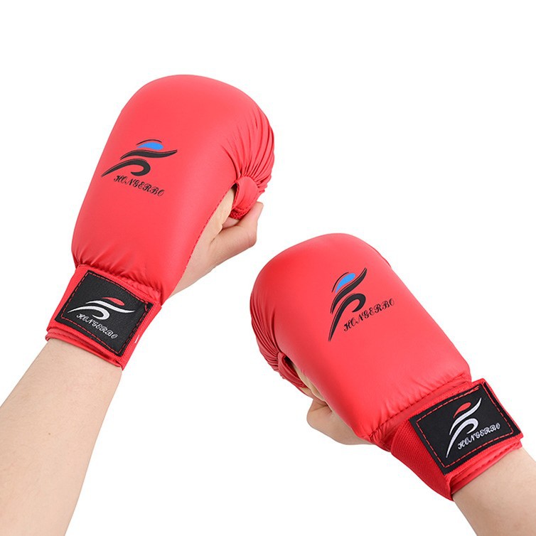 Venta directa de fábrica guantes de kárate para niños y adultos guantes de boxeo gruesos equipo de protección de entrenamiento de boxeo Sanda