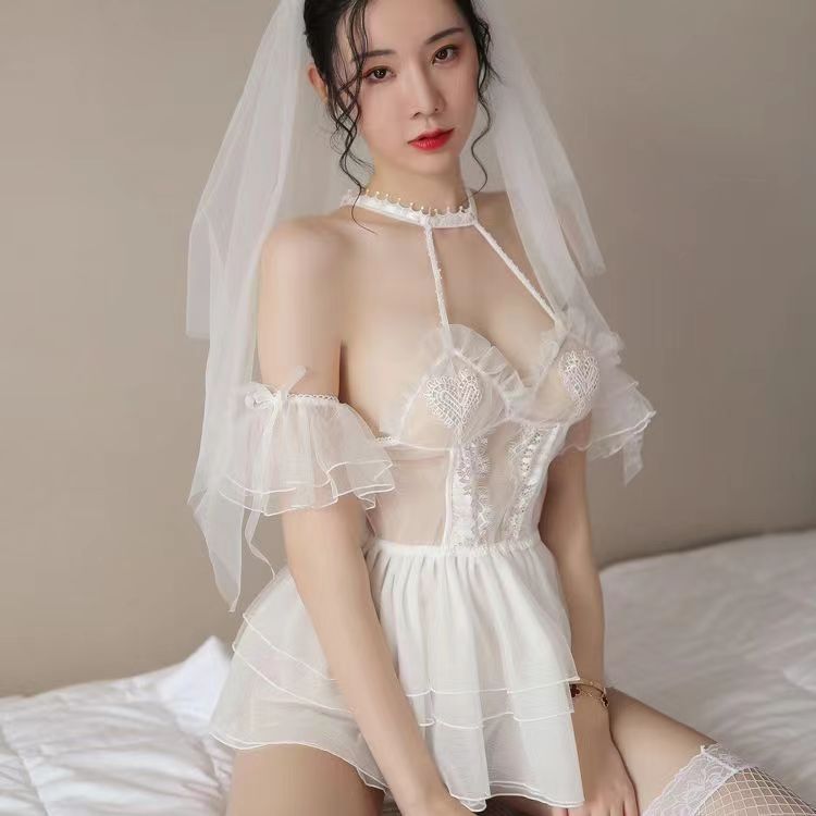 Factory straight hair sexy underwear wholesale sexy bride role-playing clothing hot tutu skirt foreign trade wholesale