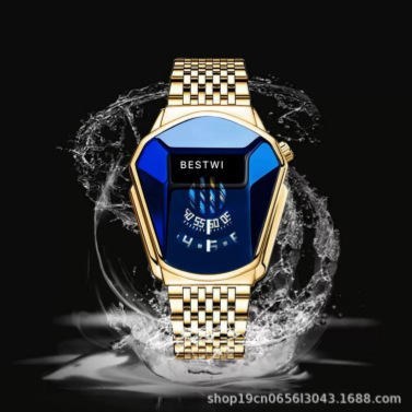 Glossy men's watch