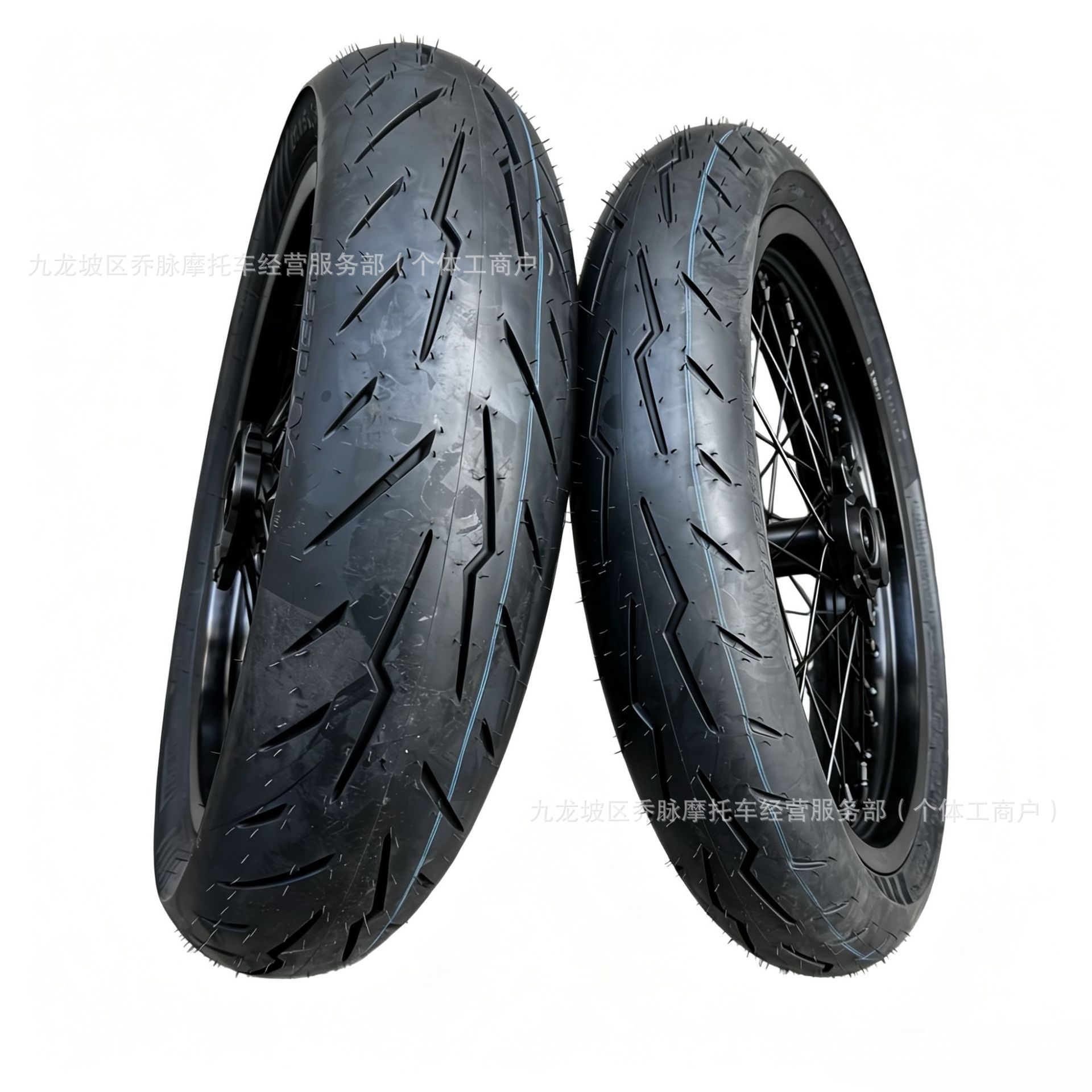 Ultra Bee fat tire 110/70R17 rear 140/70R17 modified semi-hot-melt tire with slick rims