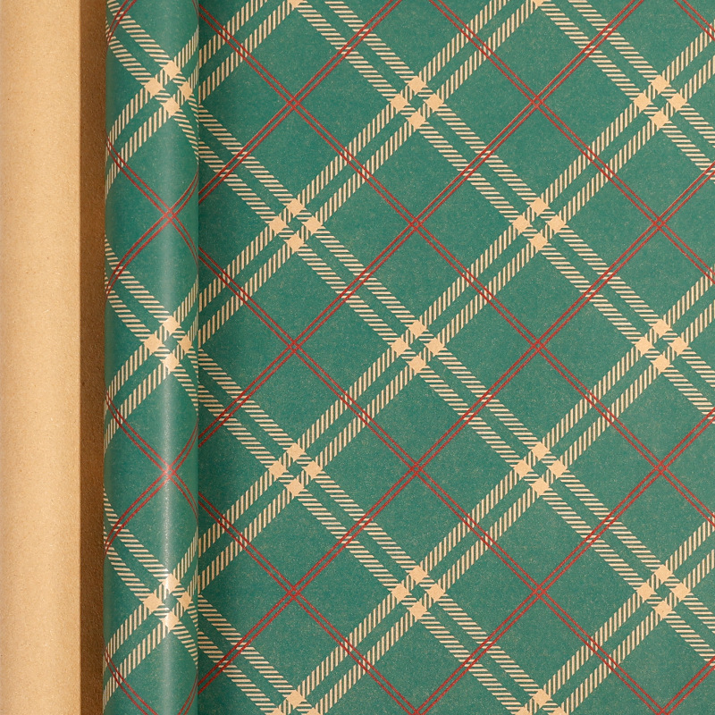 크리스마스 시리즈-빨간색과 녹색 줄무늬/롤;0.43*3M;-