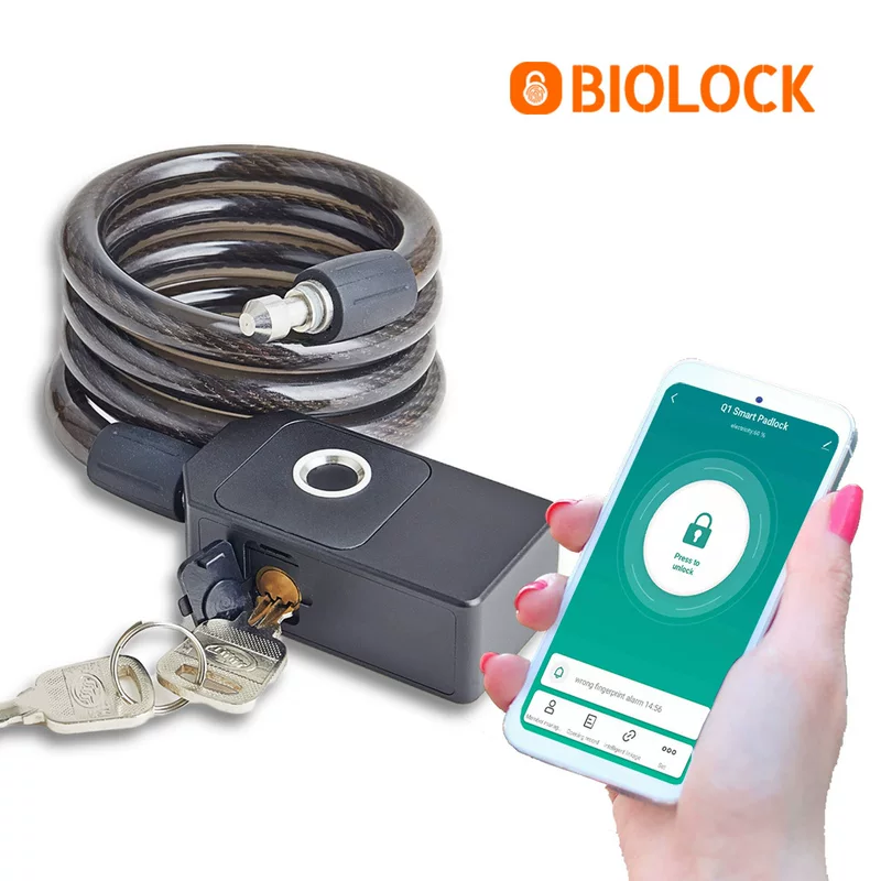 Граффити: умный TUYA SMART APP, Bluetooth, отпечаток пальца, замок из стали, кольцевой замок для крепления на горных велосипедах из нержавеющей стали