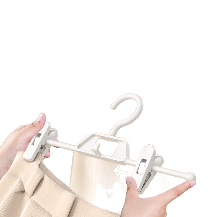 シームレスズボンクリップ家庭用シームレスハンガーパンツラックパンツスカート収納滑り止めjkスカートクリップパンツ多機能乾燥|undefined