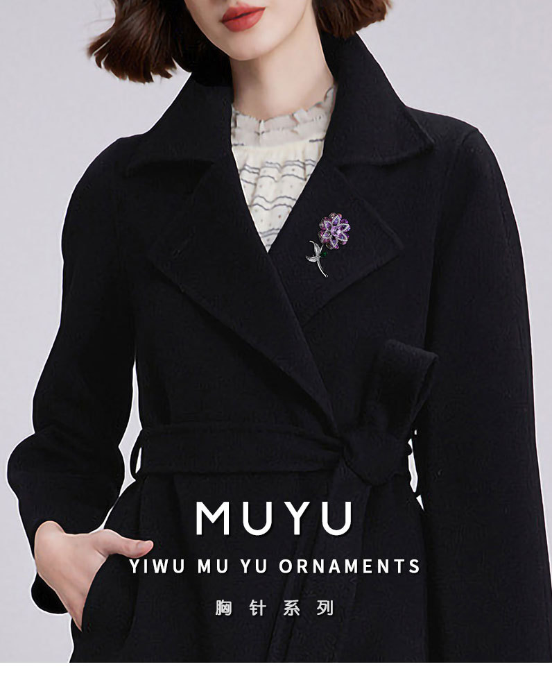 新款繁花似锦胸针小众高级感精致花朵胸花时尚优雅百搭