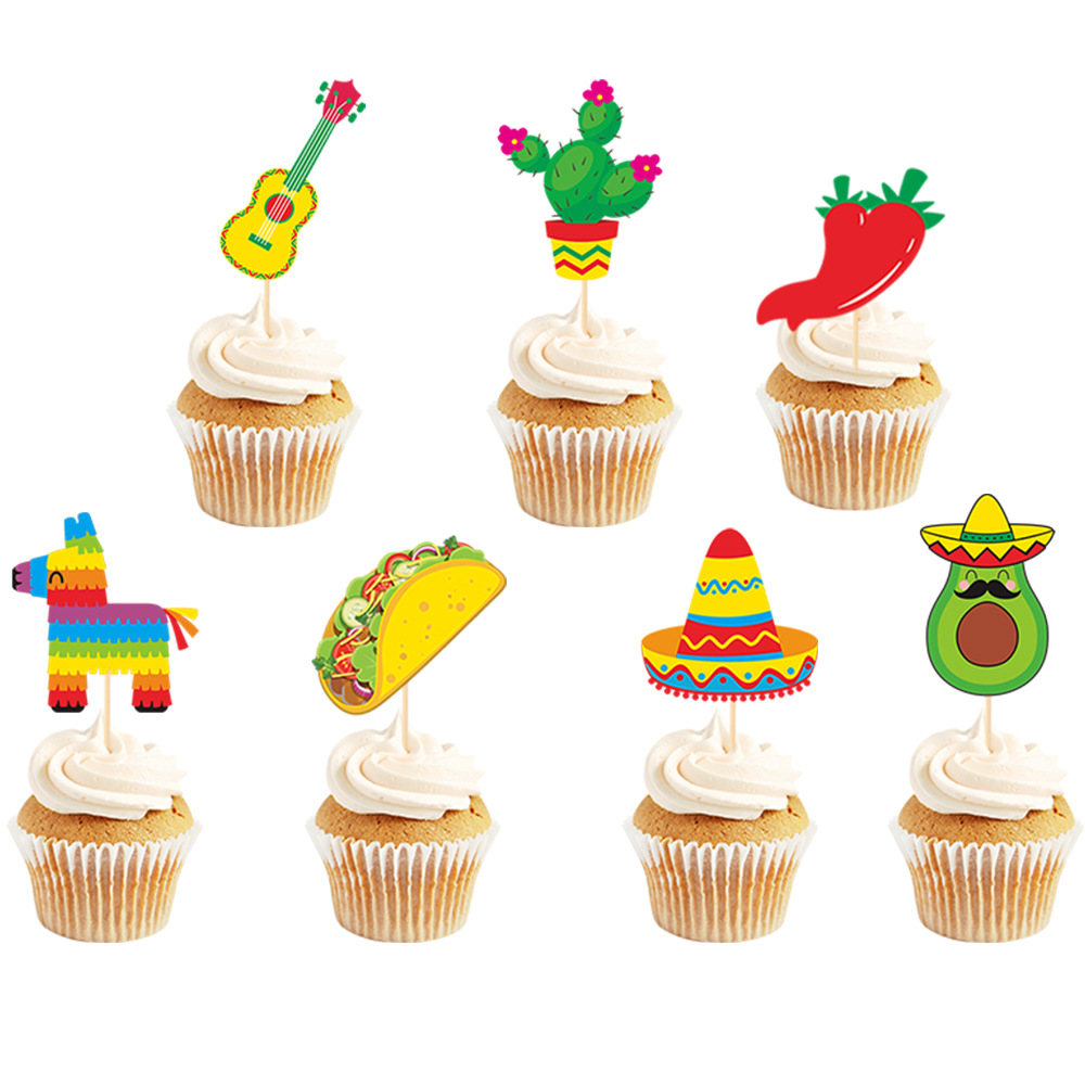Nuevo México carnaval fiesta decoración tire bandera pastel insertar taco Mayo 5 fiesta decoración banner