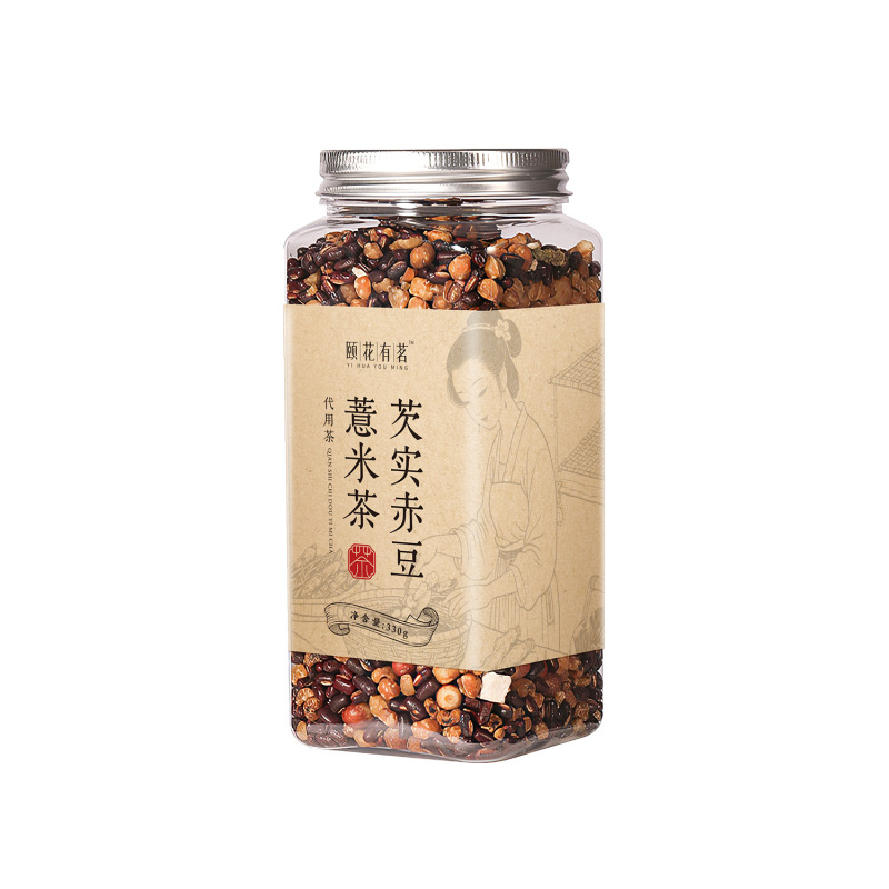 三蒸三晒罐装赤小豆芡实薏米爆品批发伏湿茶养生茶芡实赤豆薏米茶|undefined