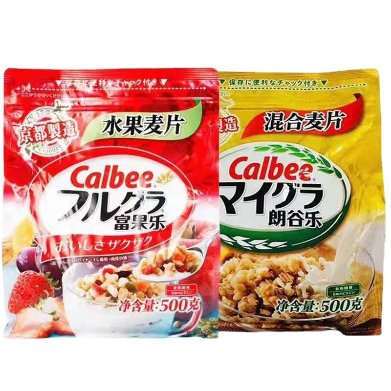 Calbee fruit oatmeal reduces sugar hybrid oatmeal and take 6 bags of…