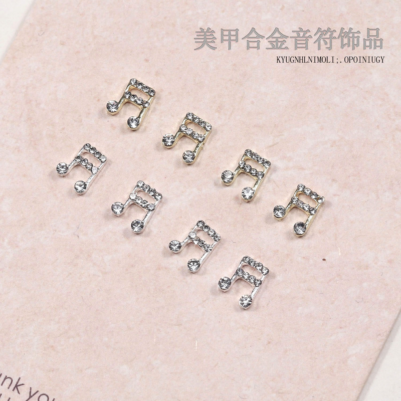 Nail Art Accessories 2026 New Musical Note Versatile Niche Nail Decorations Alloy Music Symbol Shape Accessories Nail Art Accessories 2026 New Musical Note Versatile Niche Nail Decorations Alloy Music Symbol Shape Accessories