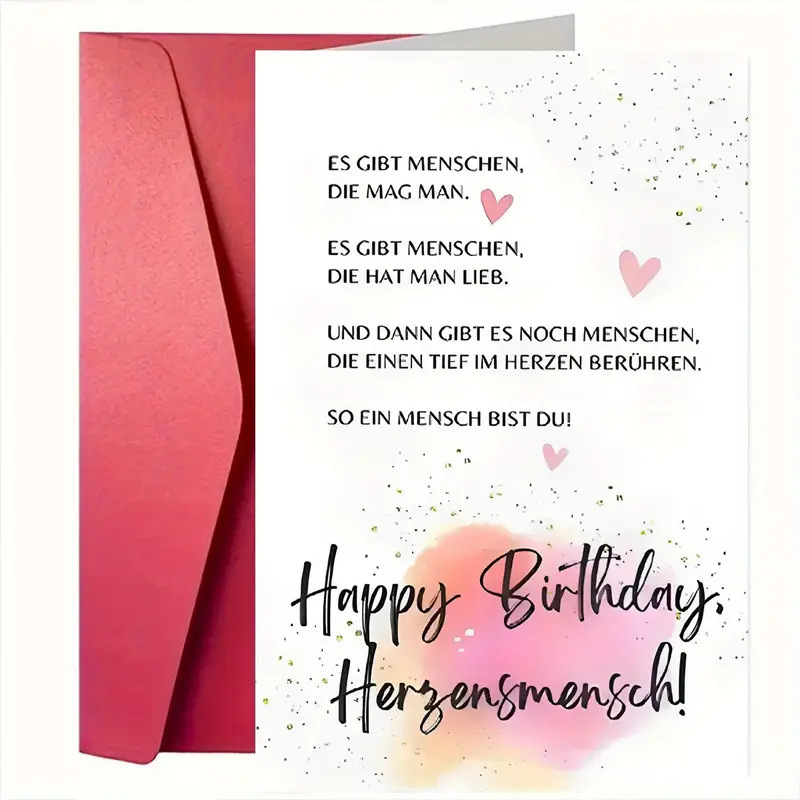 封筒付きの国境を越えた人気の誕生日グリーティング カード、面白い英語の文字、写真付き、あらゆるスタイルに使用でき、緊急注文も受け付けています。|undefined