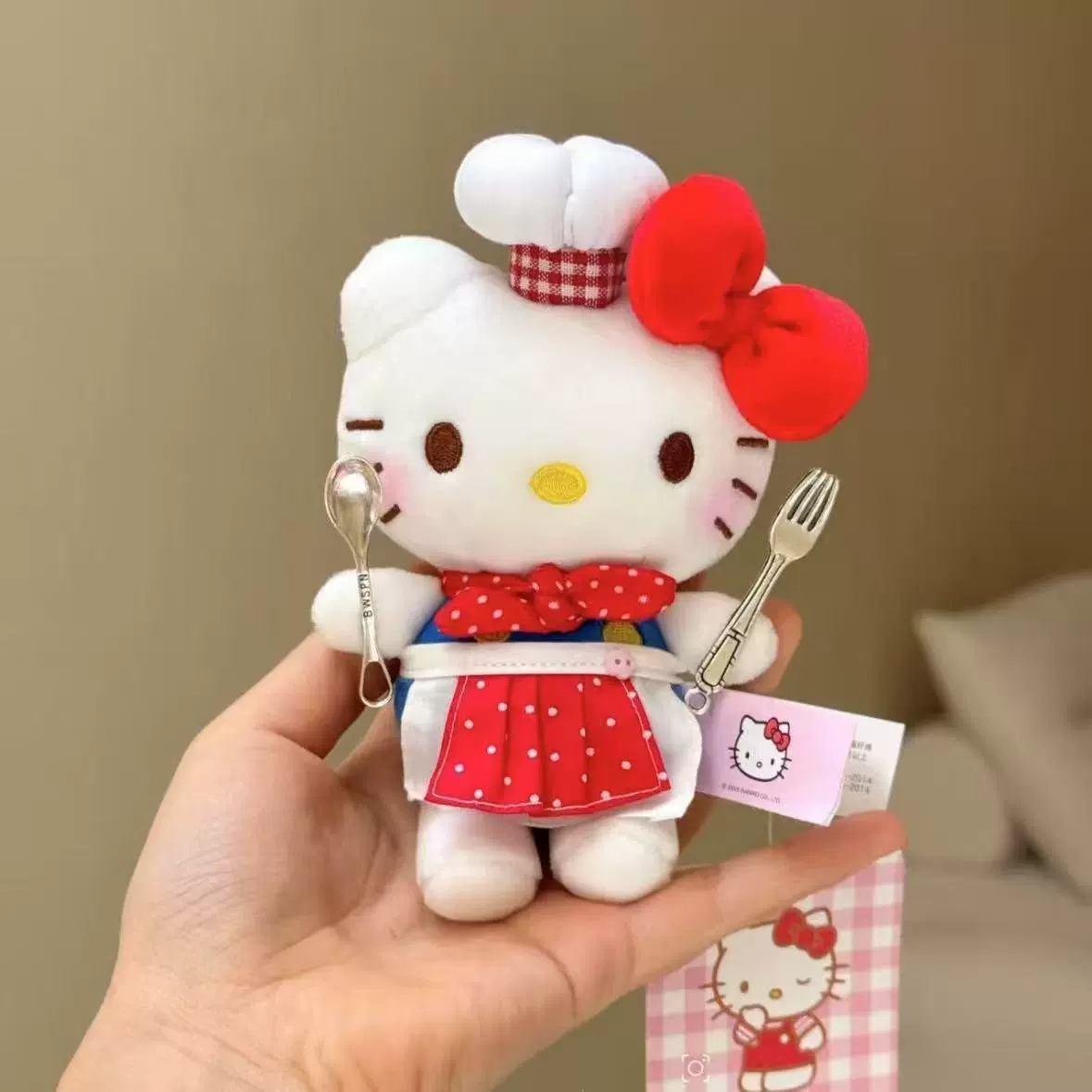 Hello Kitty, Hello Kitty, оригинальный классический рюкзак, мультяшная милая подвеска, плюшевый брелок, кукла